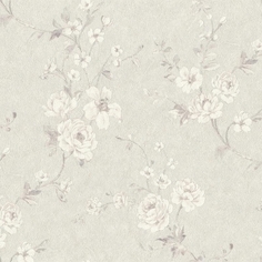 Обои RASCH Factory Style 947557 Винил на флизелине (1,06х10,05) Серый, Цветы