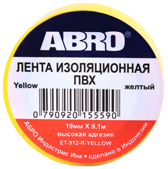 Изолента ABRO ЕT-912 Желтый