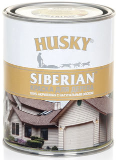 Краска акриловая для дерева husky siberian база a 0,9л