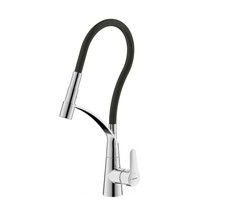Смеситель для кухни Aquanika Comfort AQC013CRBL однорычажный с гибким изливом