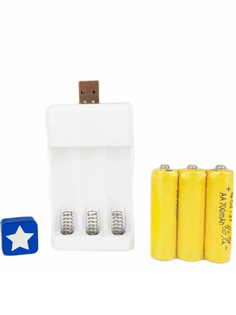 Зарядное устройство StarFriend с батарейками (3 шт usb) 114883SF No Brand