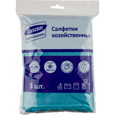 Салфетки хозяйственные Luscan Professional 300 г/м2 40 см 3 шт./уп. синие No Brand
