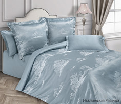 Комплект постельного белья 1,5 спальный Ecotex Эстетика Итальянская Ривьера сатин-жаккард