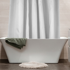 Штора для ванной тканевая, 180х200 см, занавеска для душа, ванной, полиэстер Dasch