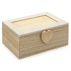 LYE015979 Шкатулка деревянная с сердечком (павловния, фанера из тополя), 12*8*5см Astra&Craft