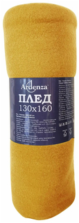 Плед «Bolero» 130х160 см флис цвет желтый Ardenza