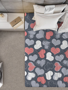 Простыня 1,5-спальный Galtex Нежность поплин Романтика пудровый