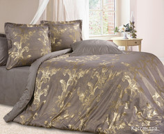 Комплект постельного белья 1,5 спальный Ecotex Эстетика Кассандра сатин-жаккард