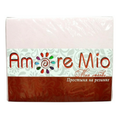 Простыня Amore Mio 160x200 см хлопок белая