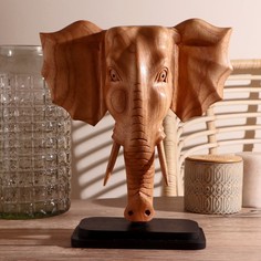 Сувенир из дерева "Слон" 30х8х35 см No Brand