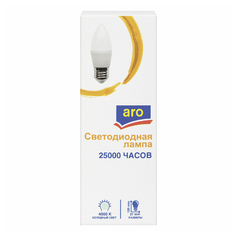 Лампа светодиодная Aro LED 6W E27 4000К свеча матовая