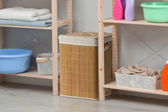 Корзина для белья Рыжий кот 312139 напольная