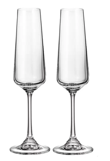 Набор бокалов Crystalite Bohemia Corvus/Naomi для шампанского, 160 мл, 2 шт.