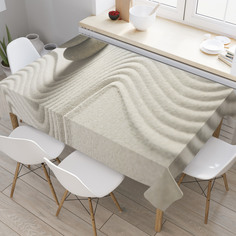 Скатерть прямоугольная на кухонный стол JoyArty "Сад дзен" из оксфорда, 180x145 см