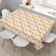 Скатерть прямоугольная JoyArty "Диагональная цветность тропиков" из оксфорда, 120x145см