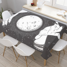 Скатерть прямоугольная JoyArty "Полнолуние в руках" из оксфорда, 180x145см