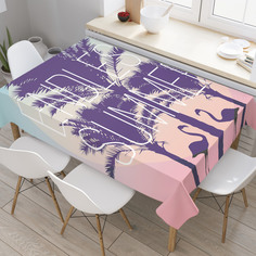 Скатерть прямоугольная на кухонный стол JoyArty "Бесконечное лето" из оксфорда, 180x145 см