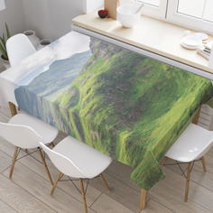 Скатерть прямоугольная на кухонный стол JoyArty "Долина Гленко" из оксфорда, 180x145 см