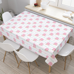 Скатерть прямоугольная на кухонный стол JoyArty "Одинокая овечка" из оксфорда, 120x145 см