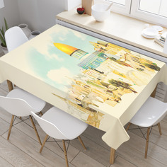 Скатерть прямоугольная JoyArty "Живописный Иерусалим" из оксфорда, 180x145см