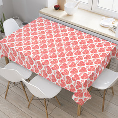 Скатерть прямоугольная JoyArty "Наполненные сердца" из оксфорда, 120x145см