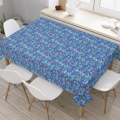 Скатерть прямоугольная на кухонный стол JoyArty "Плетеный дудл" из оксфорда, 120x145 см