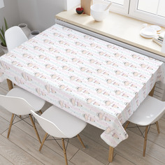 Скатерть прямоугольная на кухонный стол JoyArty "Девочка в юбочке" из оксфорда, 120x145 см