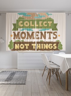 Классические шторы JoyArty "Горный ландшафт", серия Oxford DeLux, 2 полотна 145x180 см