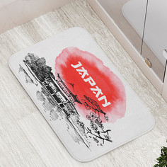 Коврик противоскользящий JoyArty "Контрастна Япония" для ванной сауны бассейна 77х52 см