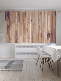 Классические шторы JoyArty "Старый паркет", серия Oxford DeLux, 2 полотна 145x180 см