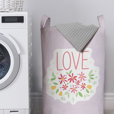 Корзина для белья JoyArty в ванную органайзер LOVE 60x40 см