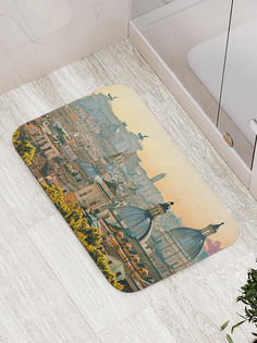 Коврик противоскользящий JoyArty "Панорама Рима" для ванной, сауны, бассейна, 77х52 см