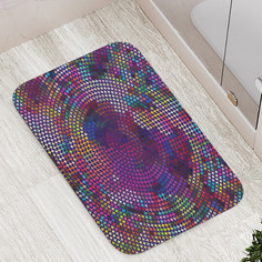 Коврик противоскользящий JoyArty "Фрактальная мозаика" для ванной сауны бассейна,77х52см
