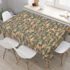 Скатерть на стол JoyArty Военная техника 145х180см, прямоугольная tc_422871_180x145