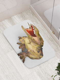 Коврик противоскользящий JoyArty "Пасть тиранозавра" для ванной, сауны, бассейна, 77х52 см
