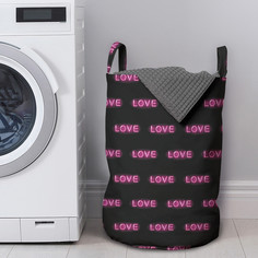 Корзина для белья в ванную, органайзер JoyArty love 50x35 см