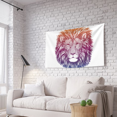 Панно на стену JoyArty Яркий лев из ткани 100х150 см горизонтальное tpg_422875_100x150