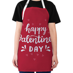 Фартук кухонный JoyArty "День святого Валентина" универсальный размер для женщин и мужчин