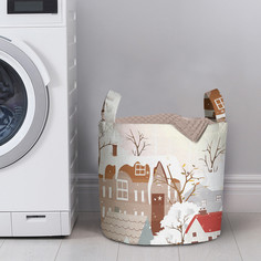 Корзина для хранения вещей JoyArty "Утро в Рождество" 35x35 см