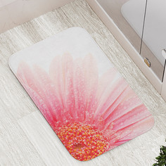 Коврик JoyArty "Капельки росы на цветке" для ванной сауны бассейна 77х52 см