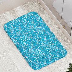 Коврик противоскользящий JoyArty "Тени тропиков" для ванной сауны бассейна 77х52 см