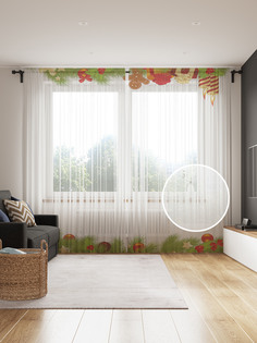 Фототюль JoyArty "Для рождественского поздравления" 145x265см