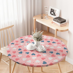 Скатерть на кухонный стол JoyArty Путь сердца на резинке 75-100 см