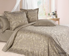 Комплект постельного белья 2 спальный с евро Ecotex Эстетика Брианза сатин-жаккард