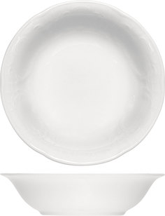 Салатник Bauscher Моцарт 950мл, 210х210х105мм, фарфор, белый