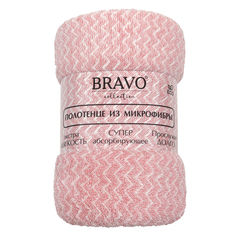 Полотенце из микрофибры Bravo Дежавю 65*130 - 1 шт розовое