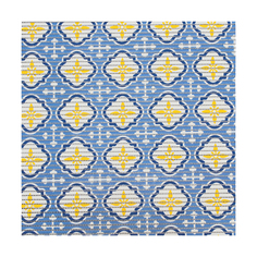 Коврик для ванной Вилина Преображение 7093-203PT-blue-yellow, вспененный ПВХ, 0,8 x 15 м