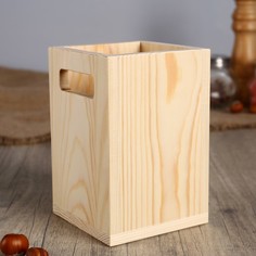 Подставка Sima-land Стаканчик из сосны, 10х10х15 см