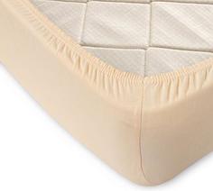 Простыня на резинке трикотаж Текс Дизайн Нежный персик размер 140 х 200