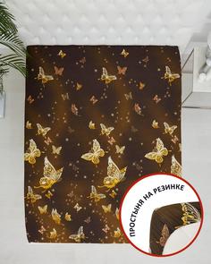 Простыня на резинке, бязь "Всё себе" Колинз;